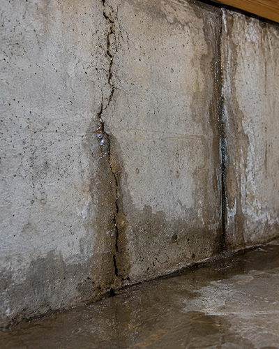 When Water Is Coming Through a Crack or Joint
